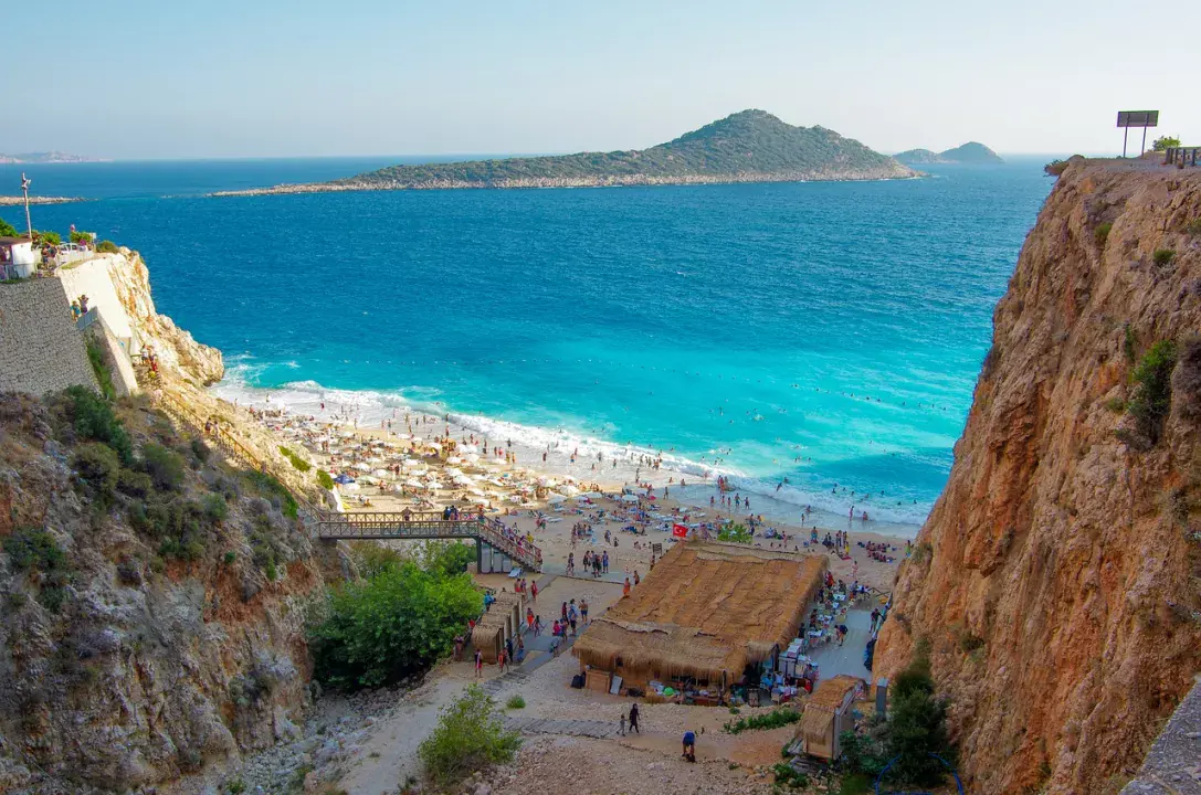 Kaputaş Beach, amit forrásvíz hűt